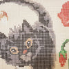 DIY Cross Stitch Kit "Cat in Poppies" with Printed Tapestry Canvas