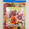 Cross Stitch Pillow Kit "Pansies"