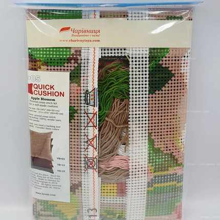 Cross Stitch Pillow Kit "Apple Bloom"
