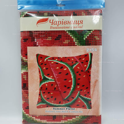 Cross Stitch Pillow Kit "Summer Flavor"