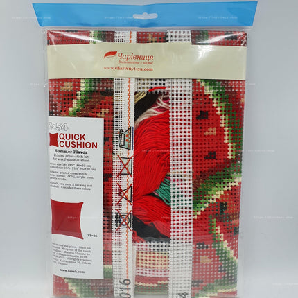 Cross Stitch Pillow Kit "Summer Flavor"