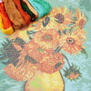 DIY Cross Stitch Kit "13 Sunflowers, V. van Gogh" with Printed Tapestry Canvas, 15.7"x19.7" / 40х50 cm