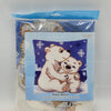 Cross Stitch Pillow Kit "Polar Bears"