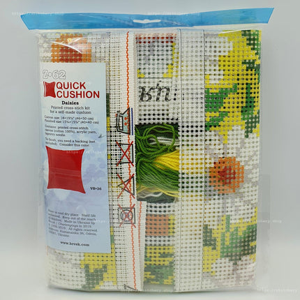 Cross Stitch Pillow Kit "Daisies"