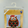 DIY Cross stitch cushion kit "Christmas Jumper Owl"