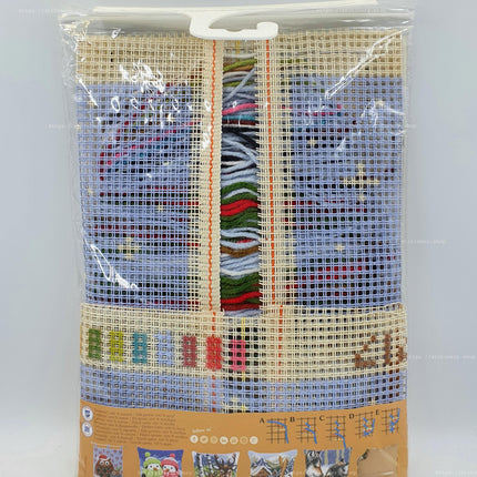 DIY Cross stitch cushion kit "Christmas Jumper Owl"