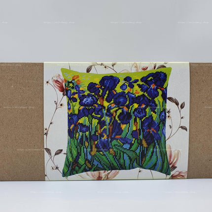 Needlepoint Pillow Kit "Irises"