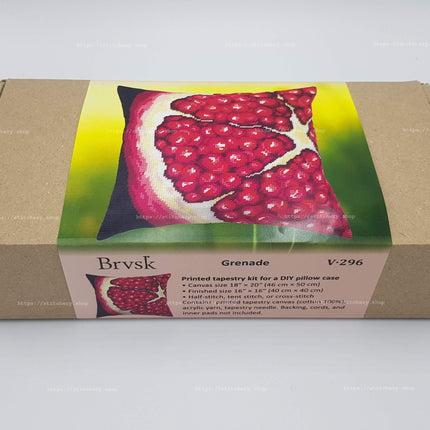 Needlepoint Pillow Kit "Pomegranate"