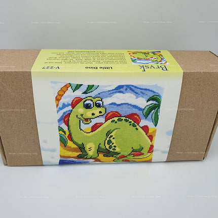 Needlepoint Pillow Kit "Little Dino"