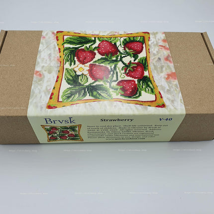 Needlepoint Pillow Kit "Strawberry"