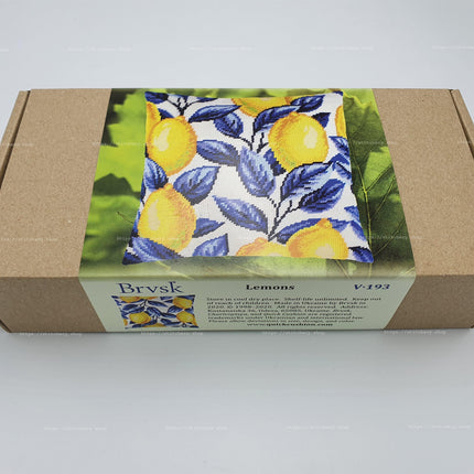 Needlepoint Pillow Kit "Lemons"