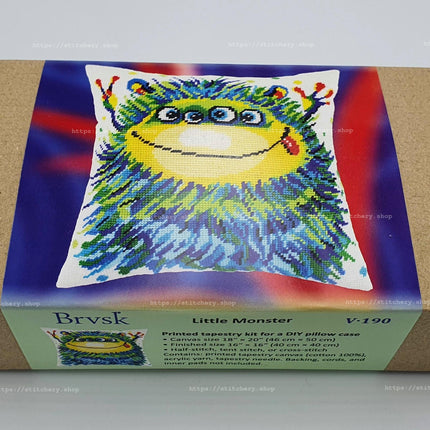 Needlepoint Pillow Kit "Little Monster"