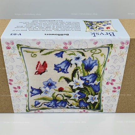 Needlepoint Pillow Kit "Bellflowers"