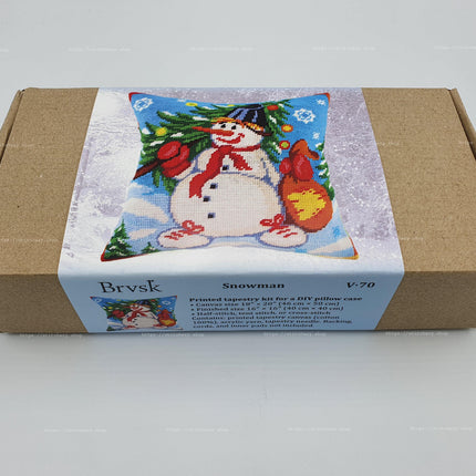 Needlepoint Pillow Kit "Snowman"