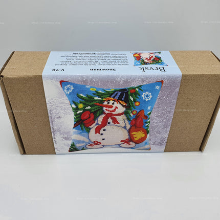 Needlepoint Pillow Kit "Snowman"