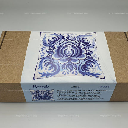 Needlepoint Pillow Kit "Gzhel"