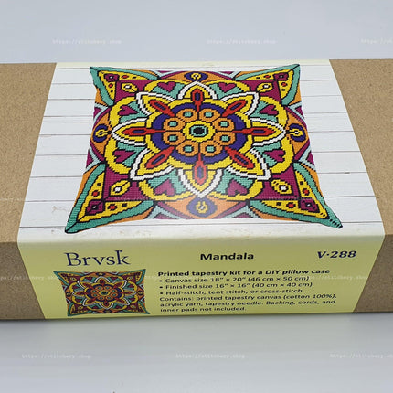 Needlepoint Pillow Kit "Mandala"
