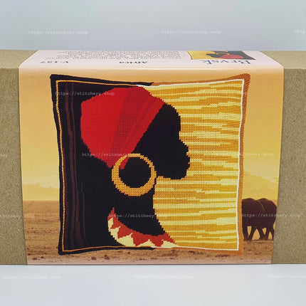 Needlepoint Pillow Kit "Africa"