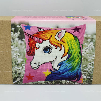 Needlepoint Pillow Kit "Unicorn"