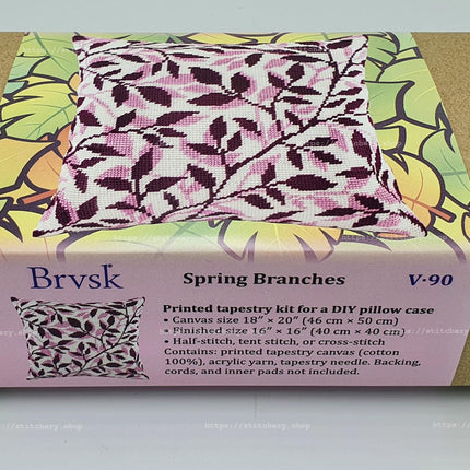 Needlepoint Pillow Kit "Spring Branches"