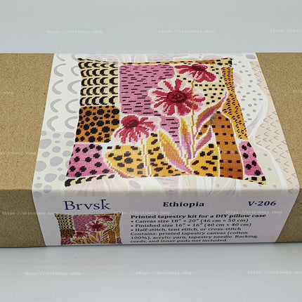 Needlepoint Pillow Kit "Ethiopia"