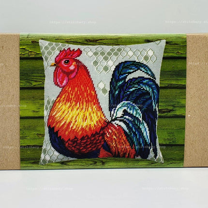 Needlepoint Pillow Kit "Rooster"