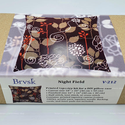 Needlepoint Pillow Kit "Night Field"