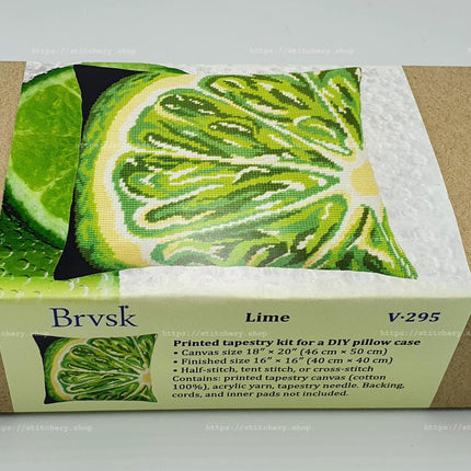 Needlepoint Pillow Kit "Lime Slice"