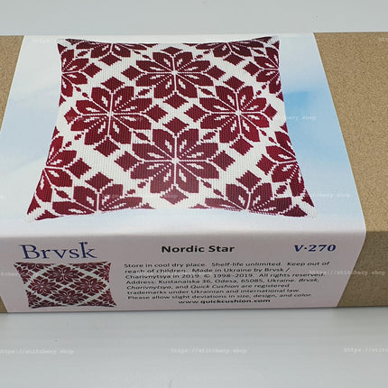 Needlepoint Pillow Kit "Nordic Star"