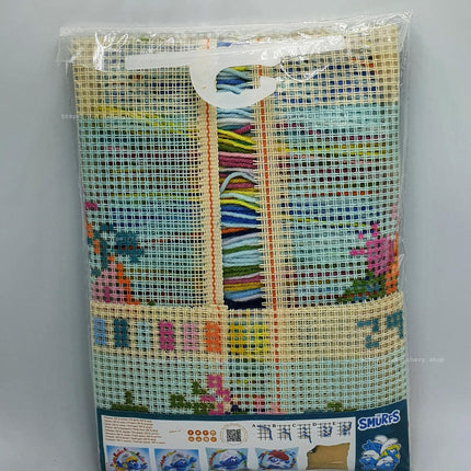 DIY Cross stitch cushion kit "The Smurfs Smurfette"