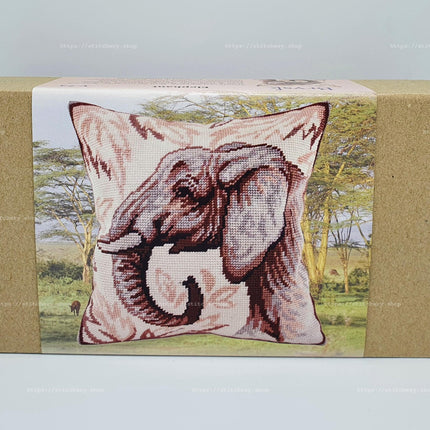 Needlepoint Pillow Kit "Elephant"