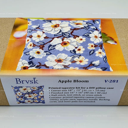 Needlepoint Pillow Kit "Apple Bloom"