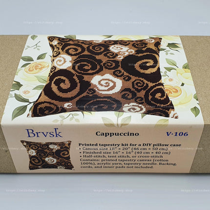 Needlepoint Pillow Kit "Cappuccino"
