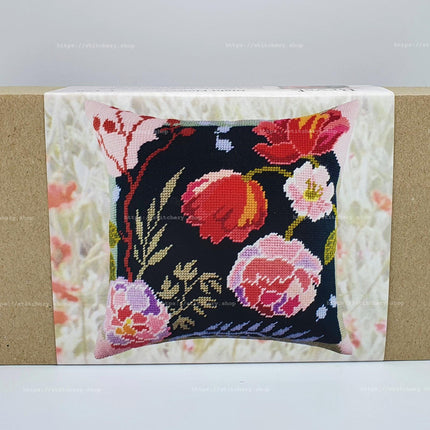 Needlepoint Pillow Kit "Night Flowers"