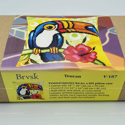 Needlepoint Pillow Kit "Toucan"