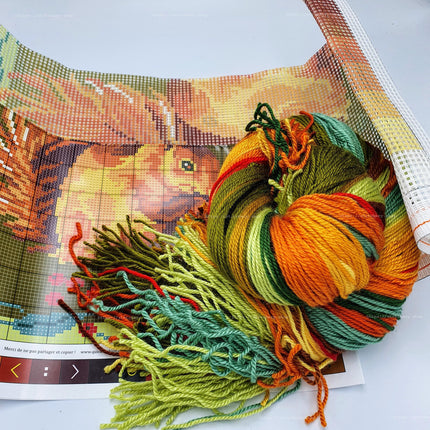 Needlepoint Pillow Kit "Squirrel"