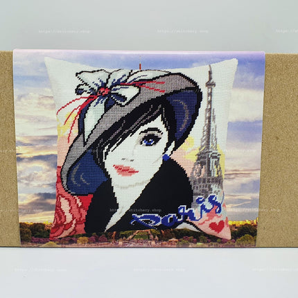Needlepoint Pillow Kit "Parisian"