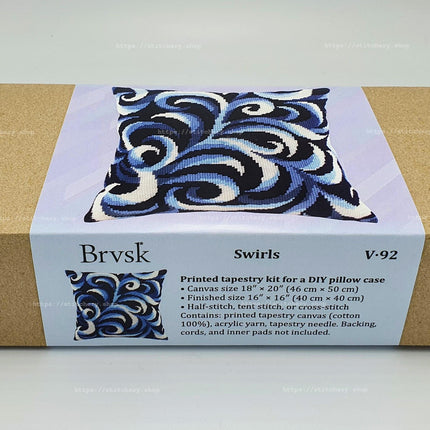 Needlepoint Pillow Kit "Swirls"