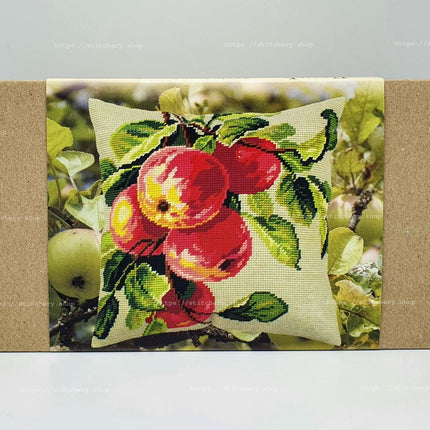 Needlepoint Pillow Kit "Apple Tree Branch"