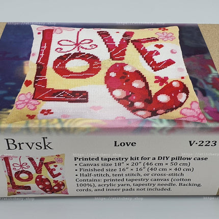 Needlepoint Pillow Kit "Love"