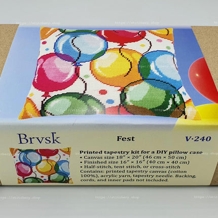 Needlepoint Pillow Kit "Fest"