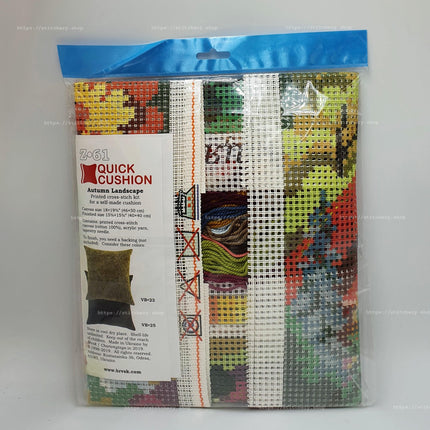 Cross Stitch Pillow Kit "Autumn Landscape"