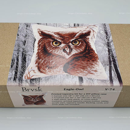 Needlepoint Pillow Kit "Eagle-Owl"