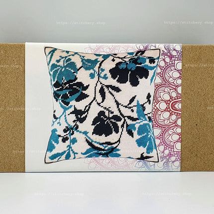 Needlepoint Pillow Kit "Flowers in the Evening"