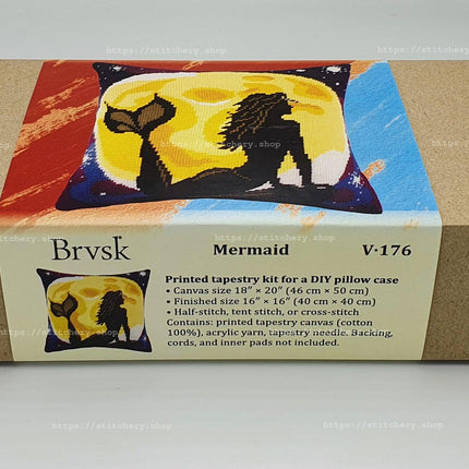 Needlepoint Pillow Kit "Mermaid"