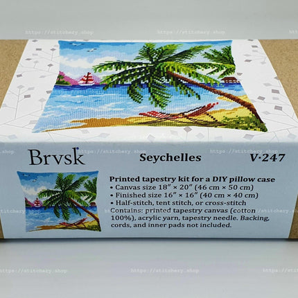 Needlepoint Pillow Kit "Seychelles"