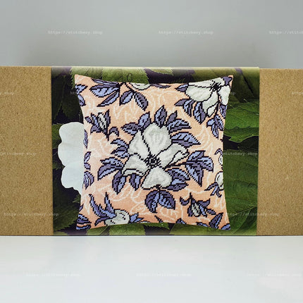 Needlepoint Pillow Kit "Dog rose"