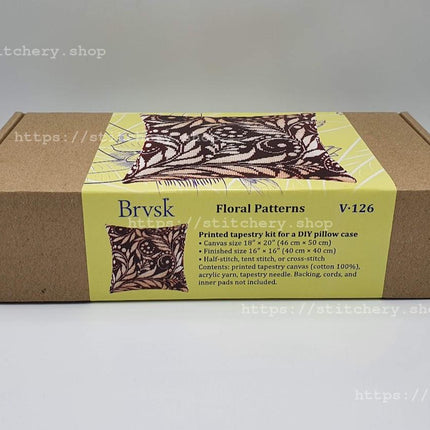 Needlepoint Pillow Kit "Floral Patterns"