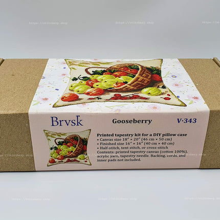 Needlepoint Pillow Kit "Gooseberry"