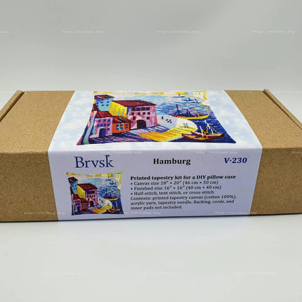 Needlepoint Pillow Kit "Hamburg"